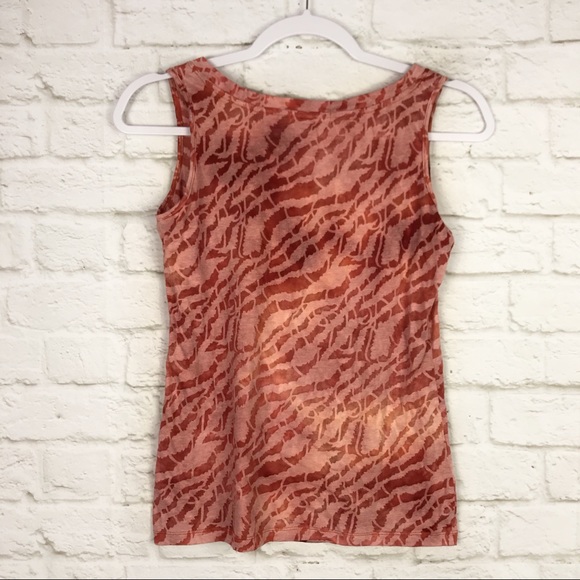 Calvin Klein Tyedye Zebra Burnout Cutout TankTop M - Picture 4 of 6